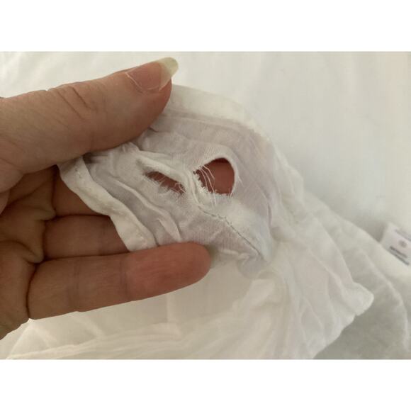 Blue Blush Tropical Print Jumpsuit Sleeveless Spaghetti Straps Cropped Wide Leg - Picture 15 of 15